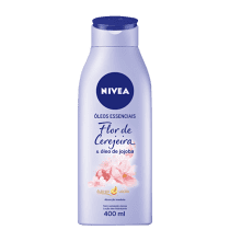 NIVEA Óleos Essenciais Flor de Cerejeira e Óleo de Jojoba - Loção Hidratante Corporal 400ml