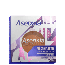Asepxia Antiacne FPS 20 Bege Marrom - Pó Compacto 10g