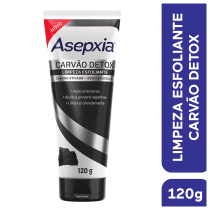 Asepxia Carvão Detox - Sabonete Esfoliante 120g