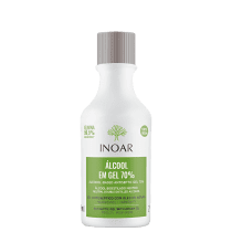 Inoar Álcool em Gel 70% White - Antisséptico 60ml