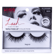Kiss New York Triple Push Up Pegnoir - Cílios Postiços 3g