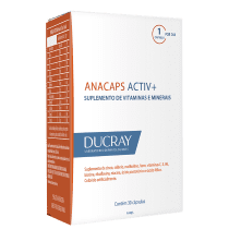 DUCRAY Anacaps Activ+ Antiqueda - Suplemento Vitamínico (30 Cápsulas)