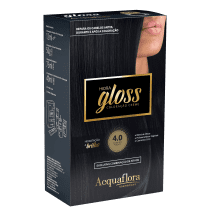 Acquaflora Hidra Gloss 4.13 Castanho Natural Acinzentado Dourado - Coloração Permanente 177g