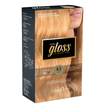 Acquaflora Hidra Gloss 8.3 Louro Claro Dourado - Coloração Permanente 177g