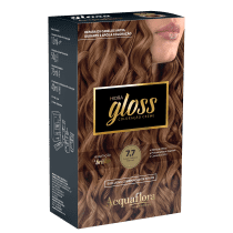 Acquaflora Hidra Gloss 7.7 Louro Natural Marrom - Coloração Permanente 177g
