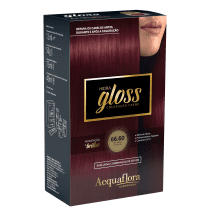 Acquaflora Hidra Gloss 66.60 Vermelho Granada - Coloração Permanente 177g