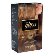 Acquaflora Hidra Gloss 7.14 Tabaco - Coloração Permanente 177g