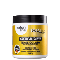 Salon Line Tioglicolato Óleo Semente de Manga Forte - Creme Alisante 500g