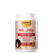 Salon Line S.O.S Cachos Rícino e Queratina - Creme de Pentear 1000g