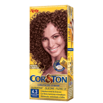 Coloração Permanente Niely Cosméticos Cor & Ton 4.3 Castanho Médio Dourado