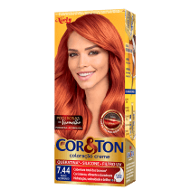 Niely Cosméticos Cor & Ton 7.44 Ruivo Acobreado - Coloração Permanente