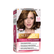 Imedia Excellence Creme 5.3 Castanho Claro Dourado - Coloração