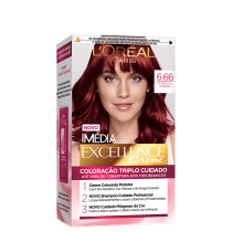Imedia Excellence Creme 6.66 Vermelho Acetinado - Coloração
