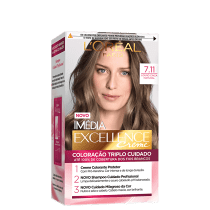 Imedia Excellence Creme 7.11 Louro Cinza Natural - Coloração