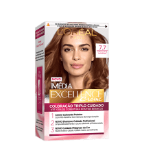 Imedia Excellence Creme 7.7 Chocolate Dourado - Coloração