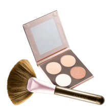 Kit Nádia Tambasco By Océane Glow to Go + Pincel Leque (2 Produtos)