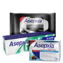 Kit Asepxia Anticravos + Antiacne + Carvão Detox (3 Produtos)