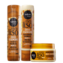 Kit Salon Line Meu Liso Óleos Essenciais Trio (3 Produtos)