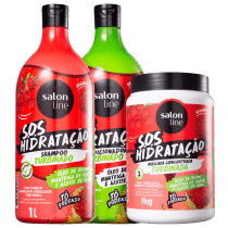 Kit Salon Line S.O.S Hidratação Turbinada Salon Trio (3 Produtos)