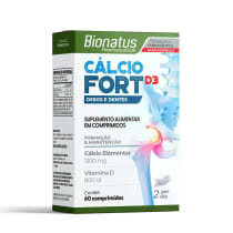 Imagem do produto Suplemento Alimentar Cálcio Fort D3 Bionatus 60 Comprimidos
