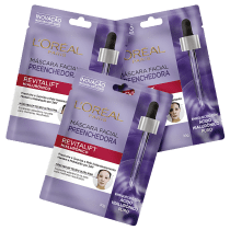 Kit L'Oréal Paris Revitalift Hialurônico Preenchedora - Máscara Facial 3x30g