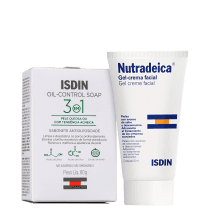 Kit ISDIN Antioleosidade Limpeza & Hidratação (2 produtos)