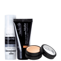 Kit Vult Trio Ideal Primer HD Base 01 Marrom (3 Produtos)