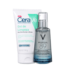 Kit Vichy Minéral 89 + CeraVe Foaming Cleanser (2 Produtos)