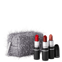 Kit M·A·C Frosted Firework Fireworked Like a Charm Lipstick Red (4 Produtos)