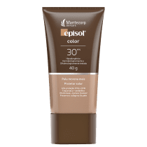 Protetor Solar com Cor Mantecorp Episol Color FPS 30 Pele Morena Mais 40g