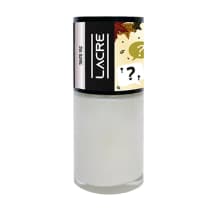 Frasco de esmalte da marca Lacre Cosméticos, com rótulo preto e ilustrações em tons de verde e marrom, sugerindo uma temática outonal. O produto apresenta uma aparência translúcida e brilhante.