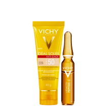 Kit Vichy Liftactiv Peptide C + Idéal Soleil Anti-Idade (2 Produtos)
