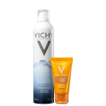 Kit Vichy Eau Thermale + Idéal Soleil Efeito Base Média (2 Produtos)