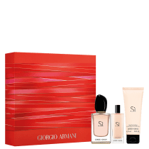 Conjunto Giorgio Armani Sì Feminino - Eau de Parfum 50ml + Travel Size 15ml + Loção Corporal 75ml