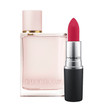 Kit Beleza na Web Burberry Her & M·A·C Powder Kiss (2 Produtos)