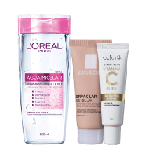 Kit Beleza na Web Skincare Micelar + Vitamina C + BB Blur (3 Produtos)