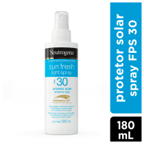 Protetor Solar Neutrogena Sun Fresh Light Spray FPS 30 180ml