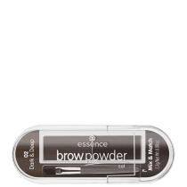 Essence Brow Powder Set 02 Dark & Deep - Paleta para Sobrancelha 3g