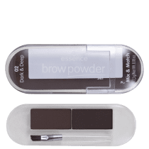 Essence Brow Powder Set 02 Dark & Deep - Paleta para Sobrancelha 3g