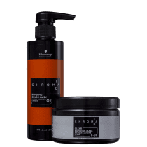 Kit Schwarzkopf Professional Chroma ID Bonding Mask Clear 0-00 + Intensa Orange (2 Produtos)