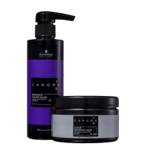 Kit Schwarzkopf Professional Chroma ID Bonding Mask Clear 0-00 + Intensa Purple (2 Produtos)
