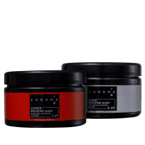 Kit Schwarzkopf Professional Chroma ID Bonding Mask Clear 0-00 + Copper 7-77 (2 Produtos)