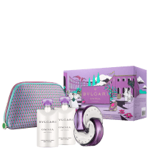 Conjunto Omnia Amethyste Bvlgari Feminino - Eau de Toilette 65ml + Body Lotion 75ml + Shower Gel 75ml + Nécessaire