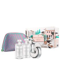 Conjunto Omnia Crystalline Bvlgari Feminino - Eau de Toilette 65ml + Body Lotion 75ml + Shower Gel 75ml + Nécessaire