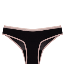 Pantys Comfy Fluxo Moderado Preta e Rosa - Calcinha Absorvente GG