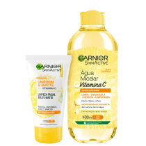 Kit Garnier SkinActive Uniform & Matte Vitamina C (2 Produtos)