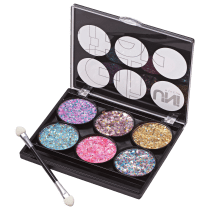 UNImakeup Glitter 6 Cores - Paleta de Sombras 7,8g