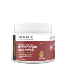 Hidramais Pimenta Negra Nano Caffein - Creme de Massagem 500g