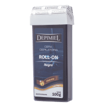 Depimiel Lama Negra - Cera Depilatória Roll-On 100g