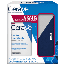 Kit CeraVe Loção Hidratante + Nécessaire (2 Produtos)